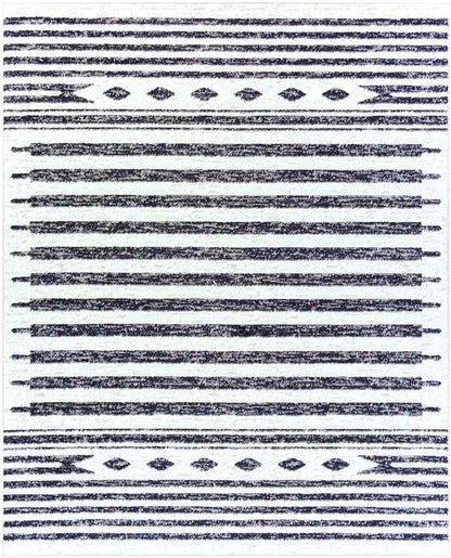Dirkshorn Modern White Area Rug