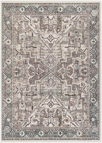 Heiloo Traditional Charcoal Area Rug