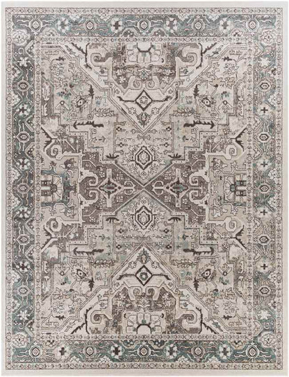 Heiloo Traditional Charcoal Area Rug