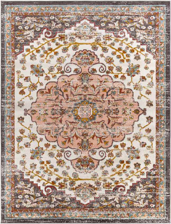 Hensbroek Traditional Brick Area Rug