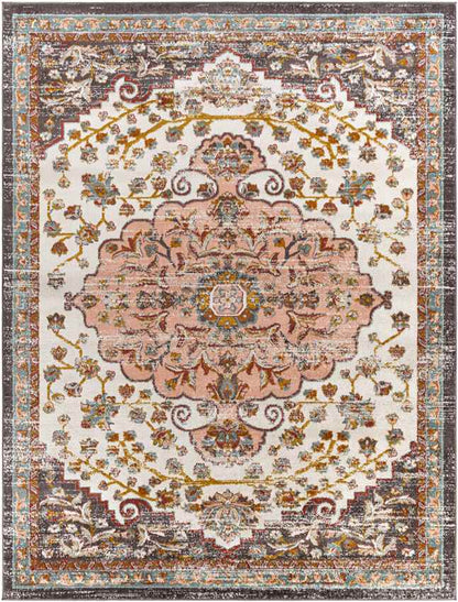 Hensbroek Traditional Brick Area Rug