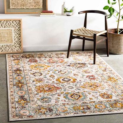 Hinderdam Traditional Brick Area Rug