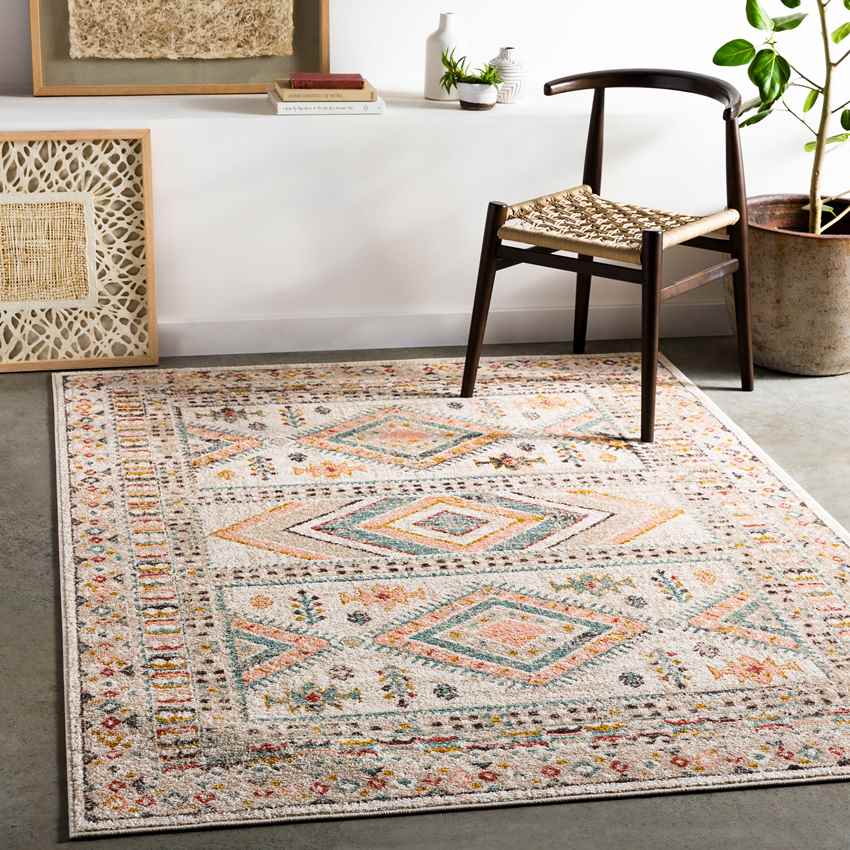 Hollebalg Traditional Brick Area Rug