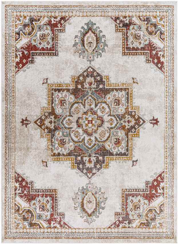 Huigsloot Traditional Brick Area Rug