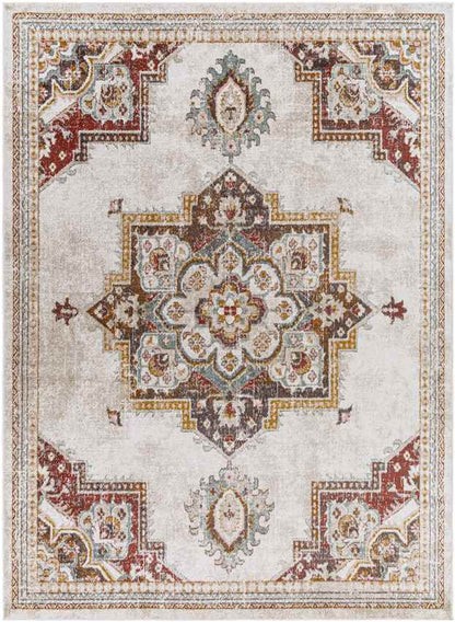 Huigsloot Traditional Brick Area Rug