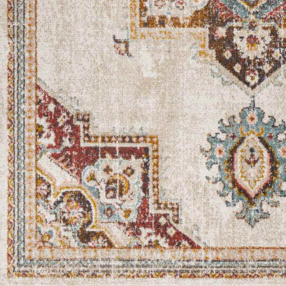 Huigsloot Traditional Brick Area Rug