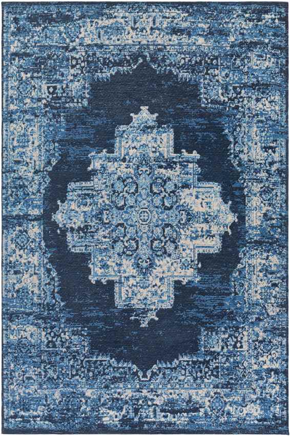 Naarden Traditional Sky Blue Area Rug