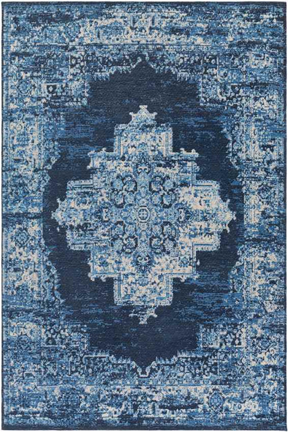 Naarden Traditional Sky Blue Area Rug
