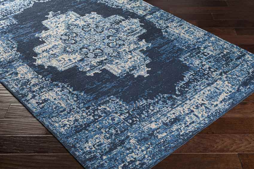 Naarden Traditional Sky Blue Area Rug