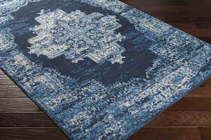 Naarden Traditional Sky Blue Area Rug