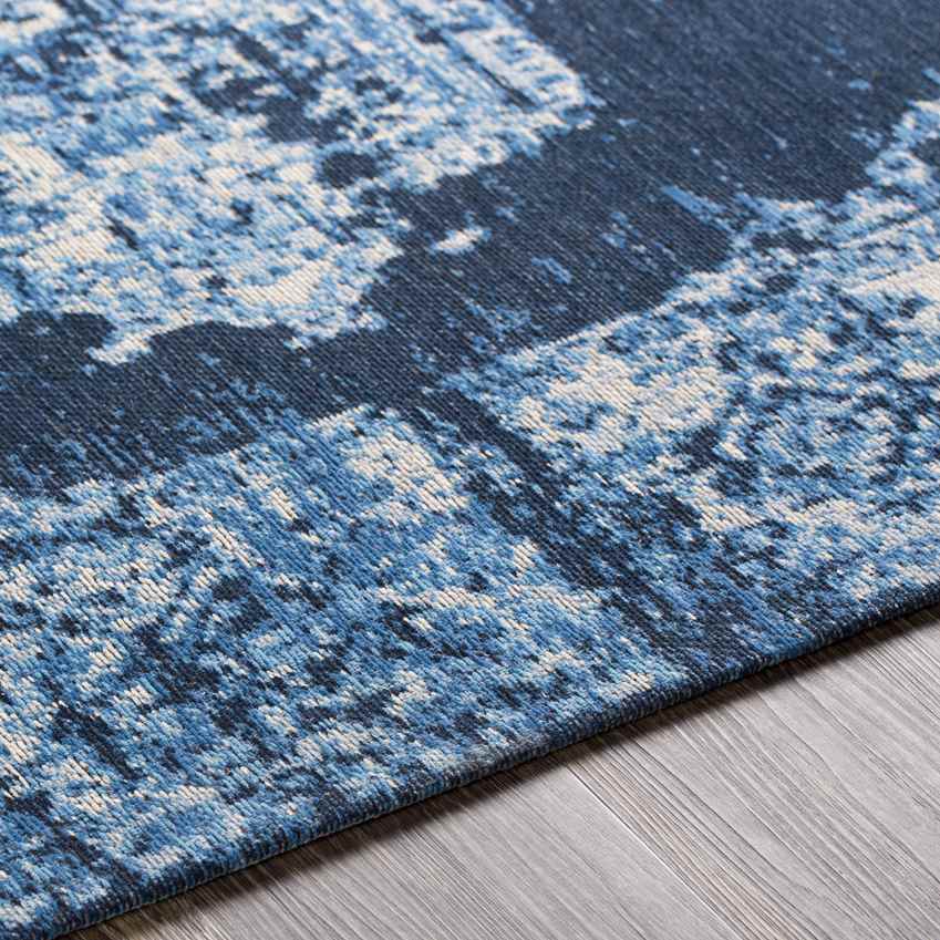Naarden Traditional Sky Blue Area Rug