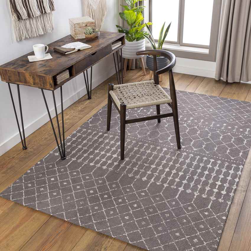 Nauerna Global Dark Brown Area Rug