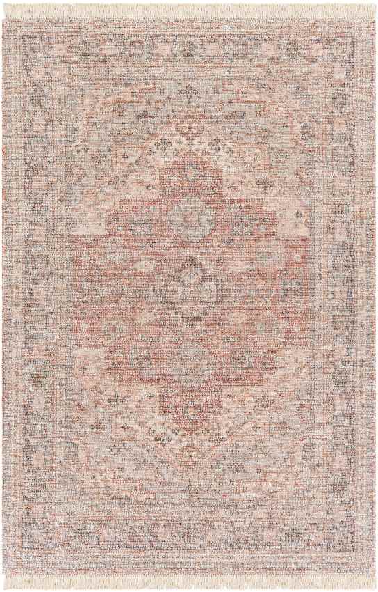 Nollen Traditional Peach Area Rug