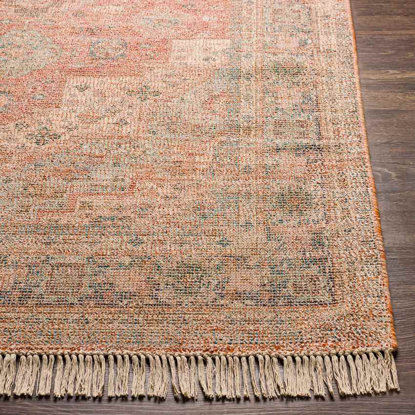 Nollen Traditional Peach Area Rug