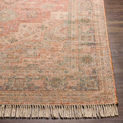 Nollen Traditional Peach Area Rug
