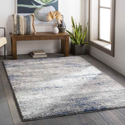 Oosterend Modern Dark Blue Area Rug