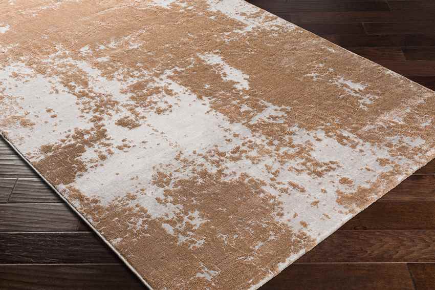 Rinnegom Modern Burnt Orange Area Rug