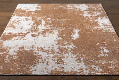 Rinnegom Modern Burnt Orange Area Rug