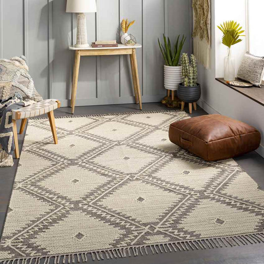 Maryport Global Medium Grey Area Rug