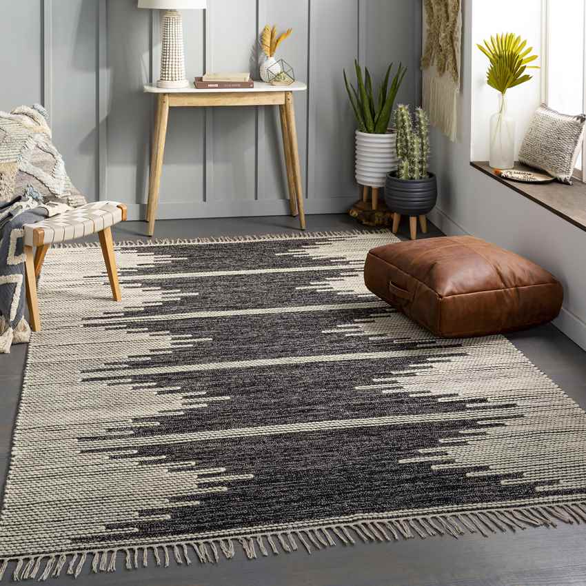 Terdiek Global Dark Gray Area Rug
