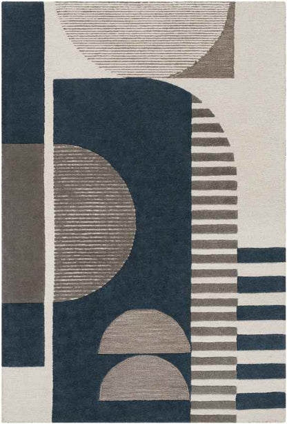 Vinkebrug Modern Teal Area Rug