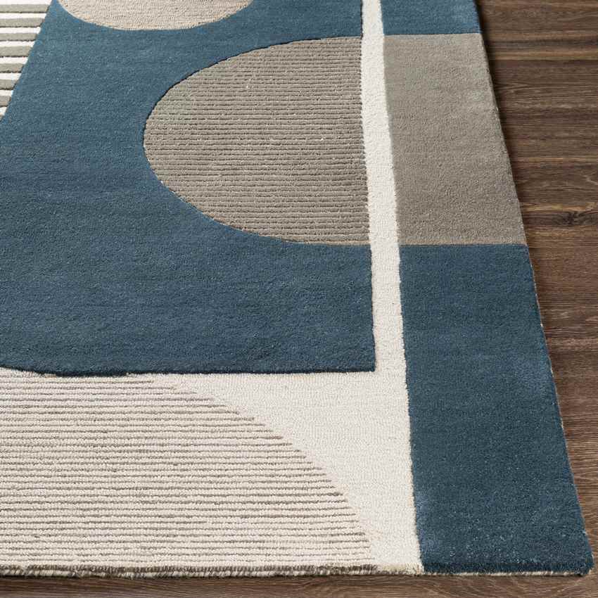 Vinkebrug Modern Teal Area Rug