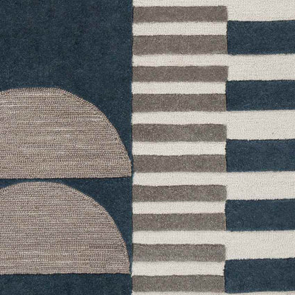 Vinkebrug Modern Teal Area Rug