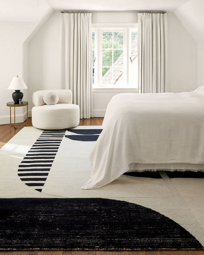 Vinkebrug Modern Black Area Rug