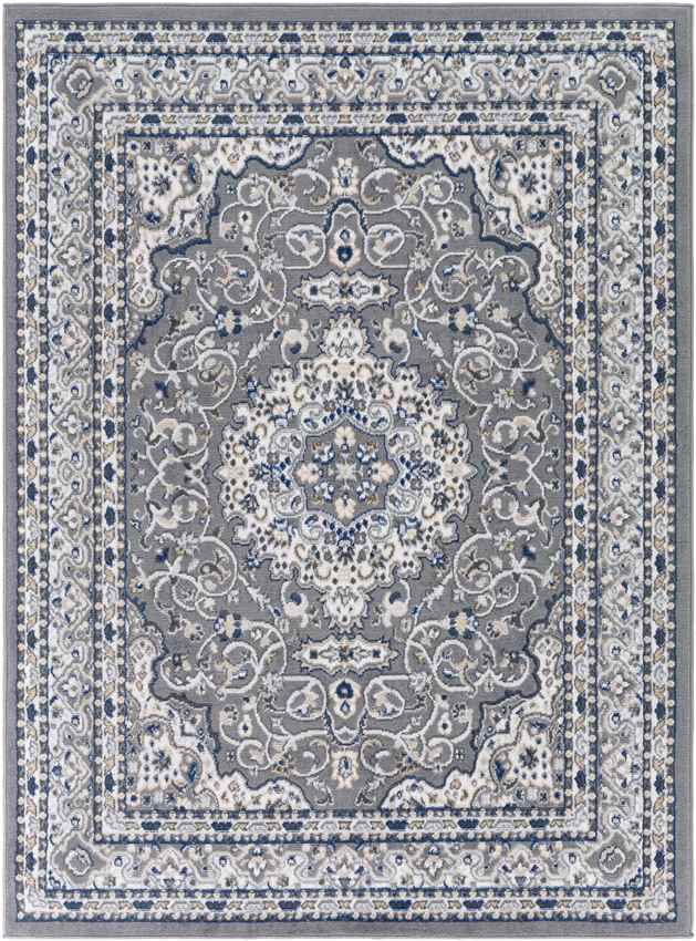 Belvert Traditional Medium Gray Area Rug