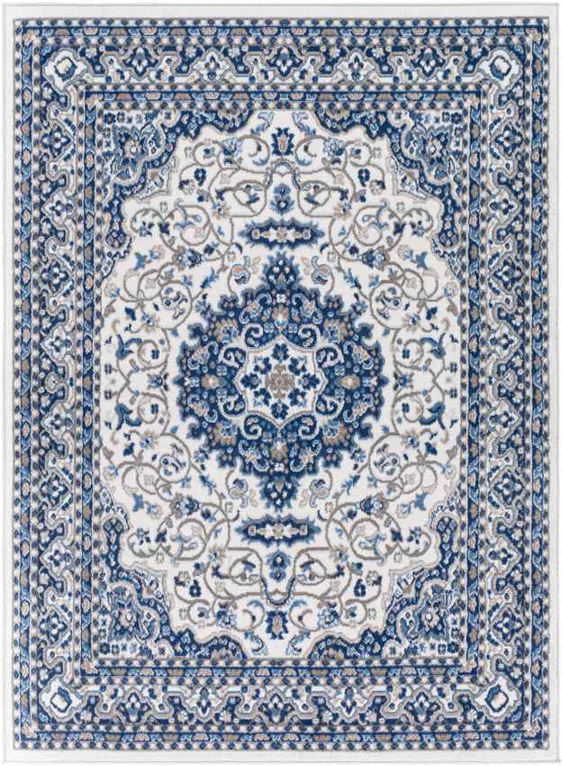 Belvert Traditional Denim Area Rug