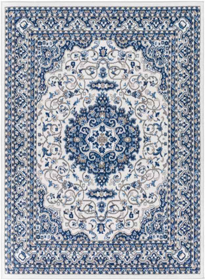 Belvert Traditional Denim Area Rug