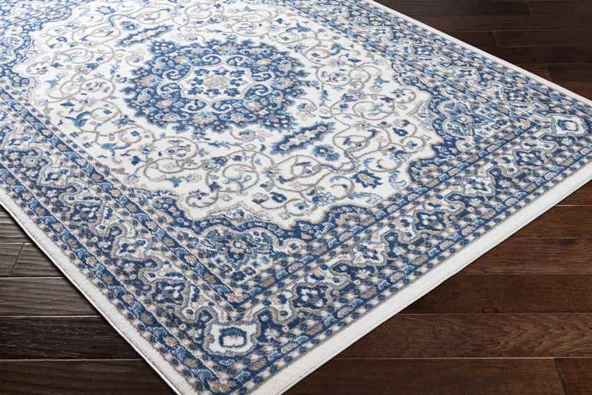 Belvert Traditional Denim Area Rug