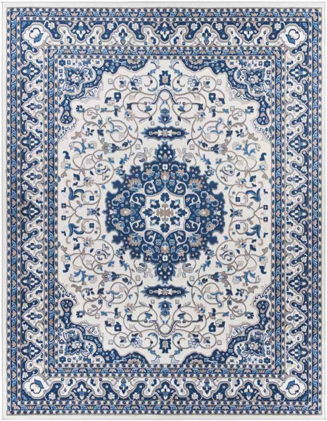 Belvert Traditional Denim Area Rug