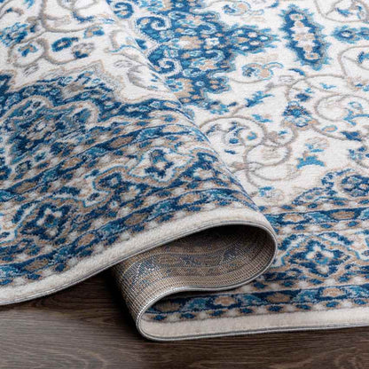 Belvert Traditional Denim Area Rug