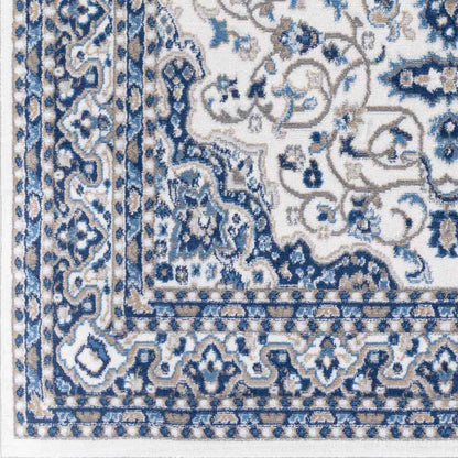 Belvert Traditional Denim Area Rug