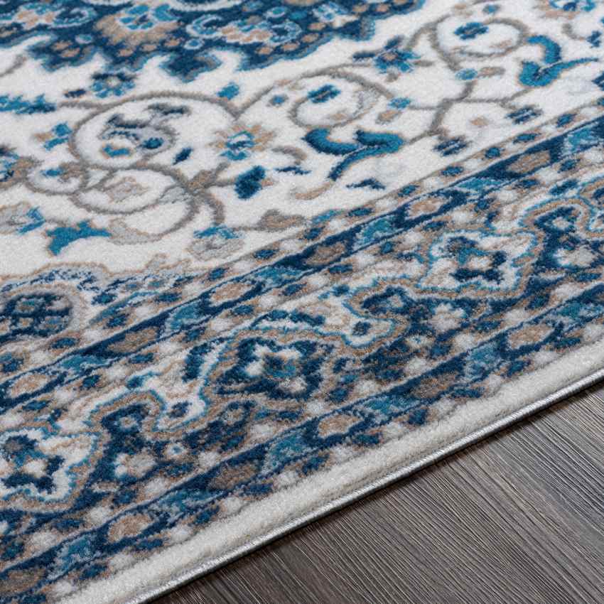 Belvert Traditional Denim Area Rug