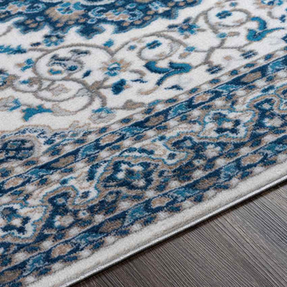Belvert Traditional Denim Area Rug