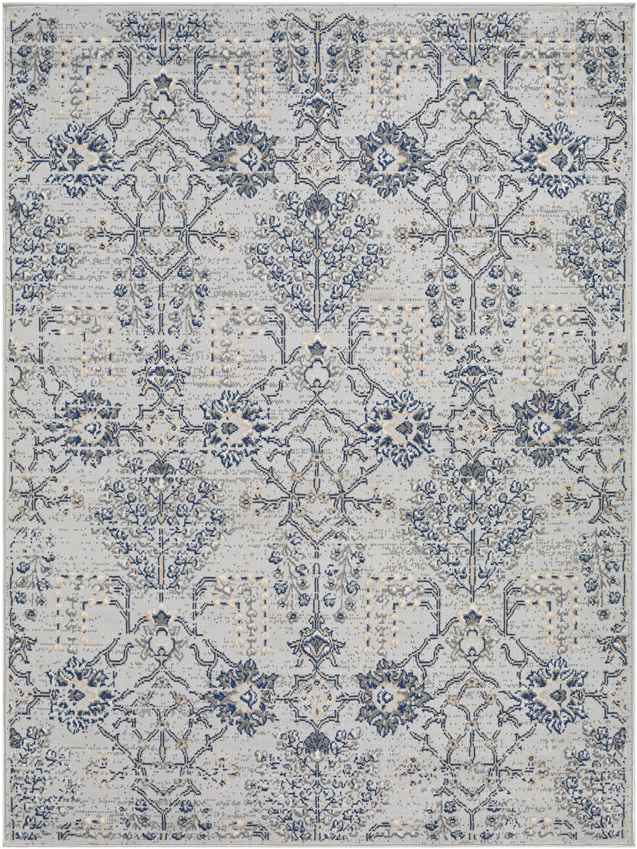 Berkeind Traditional Grey Area Rug