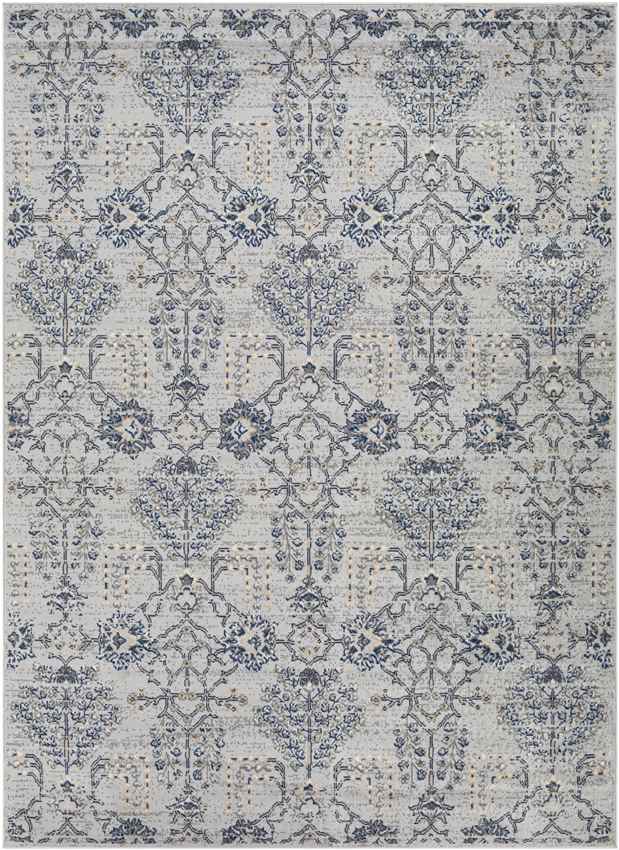 Berkeind Traditional Grey Area Rug