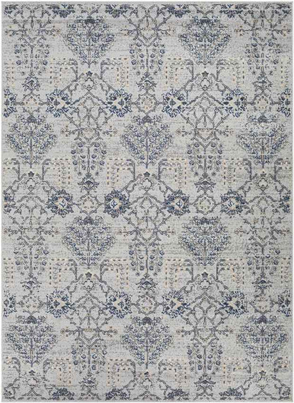 Berkeind Traditional Grey Area Rug