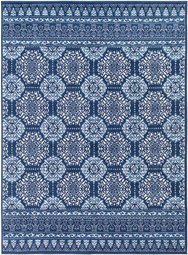 Beugen Traditional Blue Area Rug