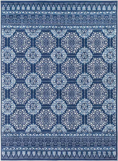 Beugen Traditional Blue Area Rug
