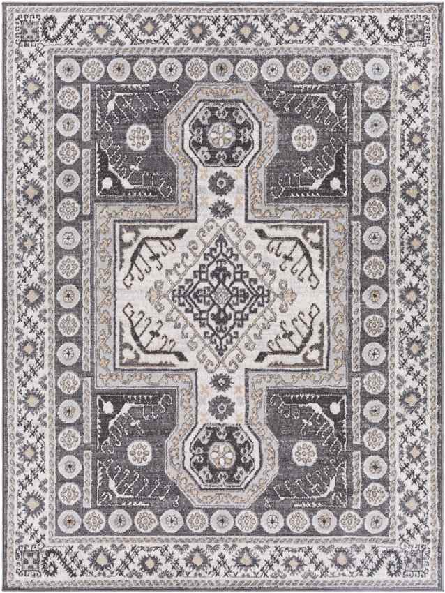 Beukelaar Traditional Grey Area Rug