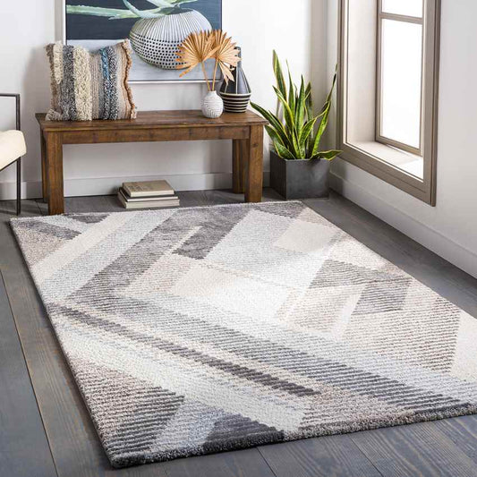 Boksheide Modern Medium Gray Area Rug