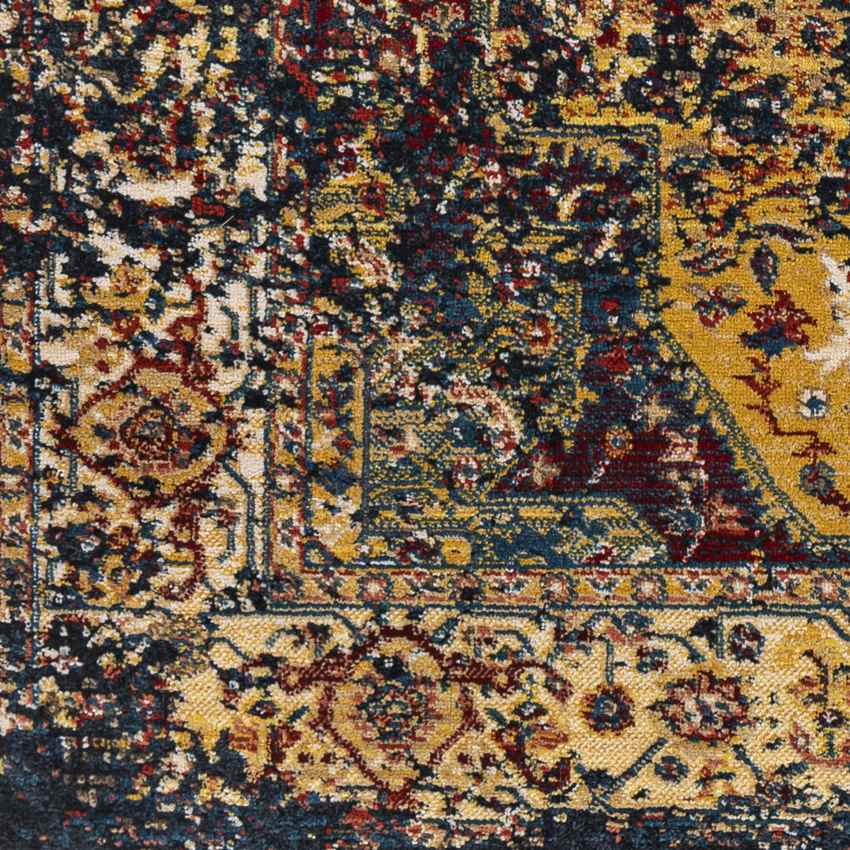 Driehoek Traditional Dark Red Area Rug