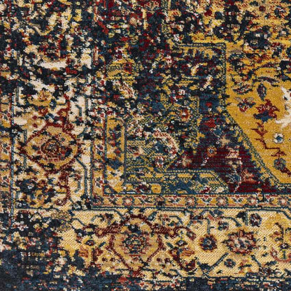 Driehoek Traditional Dark Red Area Rug