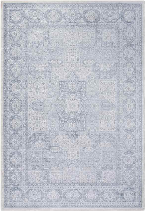 Eersel Traditional Pale Blue Area Rug
