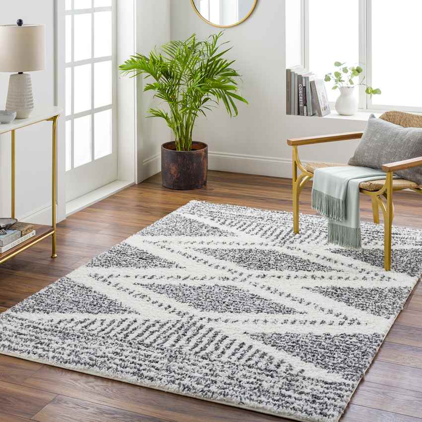 Gever Global Charcoal Area Rug