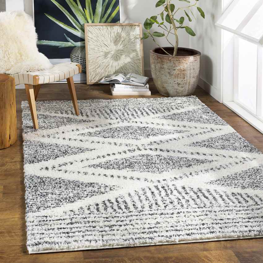 Gever Global Charcoal Area Rug