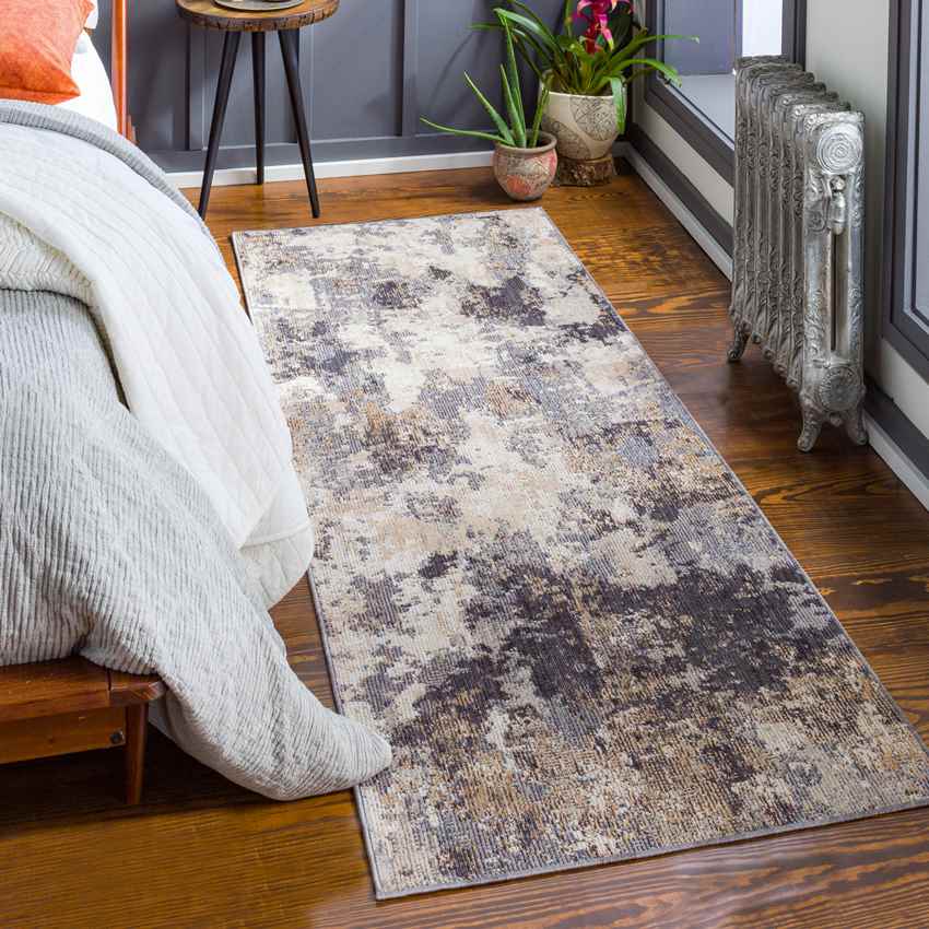 Gorp Modern Dark Brown Area Rug